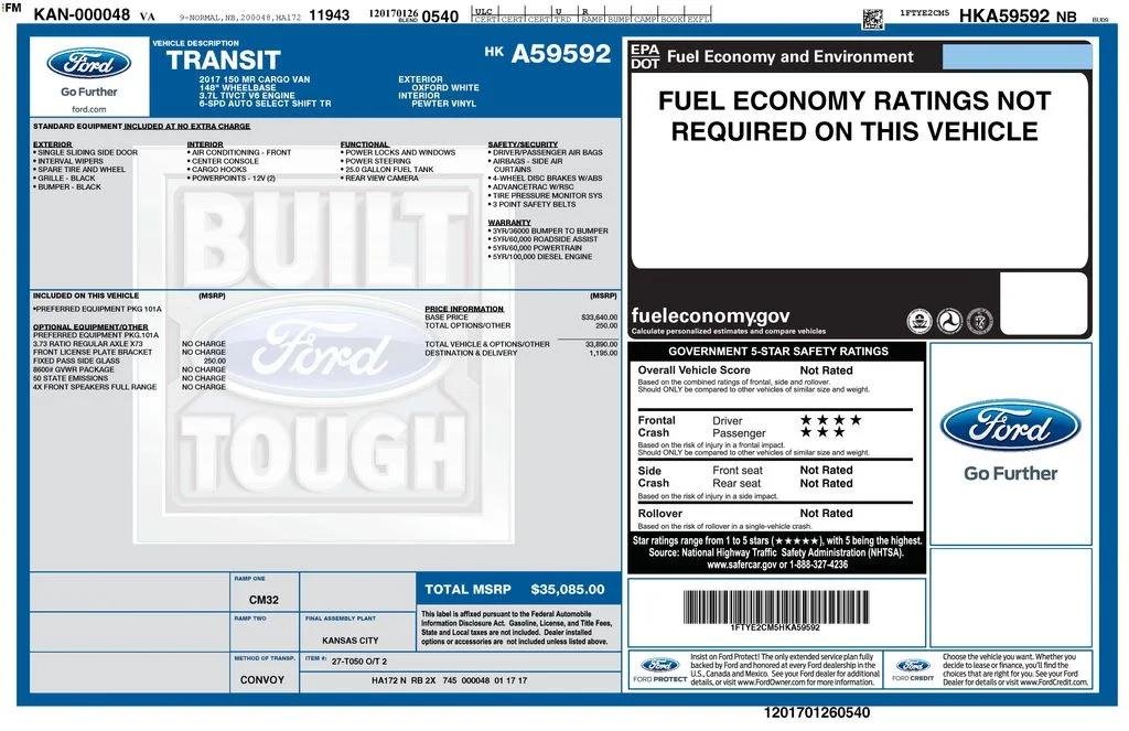 ford transit van 2017 1FTYE2CM5HKA59592 image ford transit van 2017 1FTYE2CM5HKA59592 image